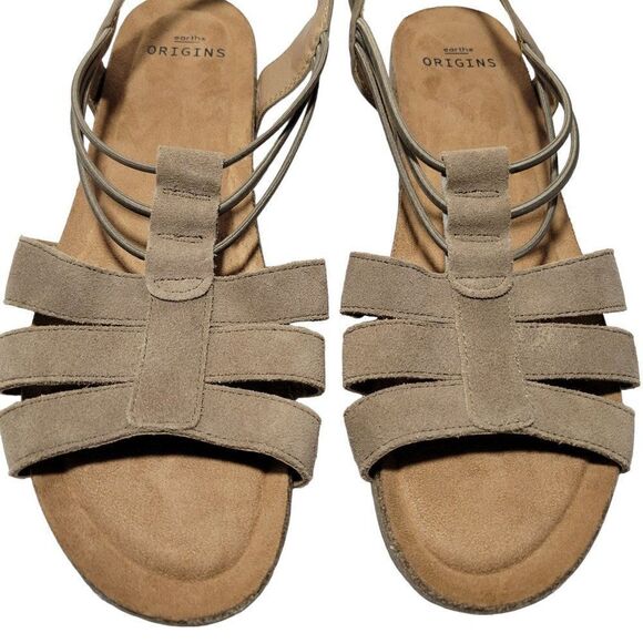 Earth Origins Sandals Womens Size 11 Sling Back Laney Sedona Brown Arch Support - Picture 10 of 12